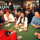 Gamblers at the Las Vegas Luxor play blackjack, one of the many games the UNLV team wants just a little more time to study.